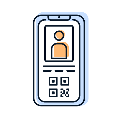 digital ID scanning icon