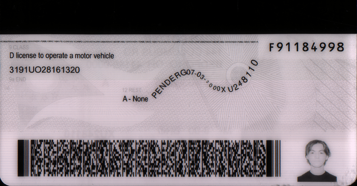 Infrared check on an ID during ID authentication