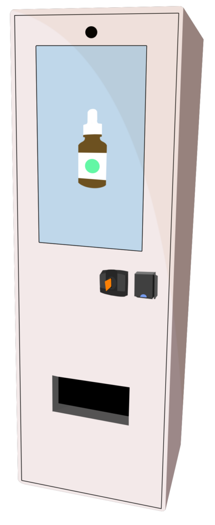 CBD vending machine illustration