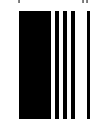 Barcode start pattern correctly formatted
