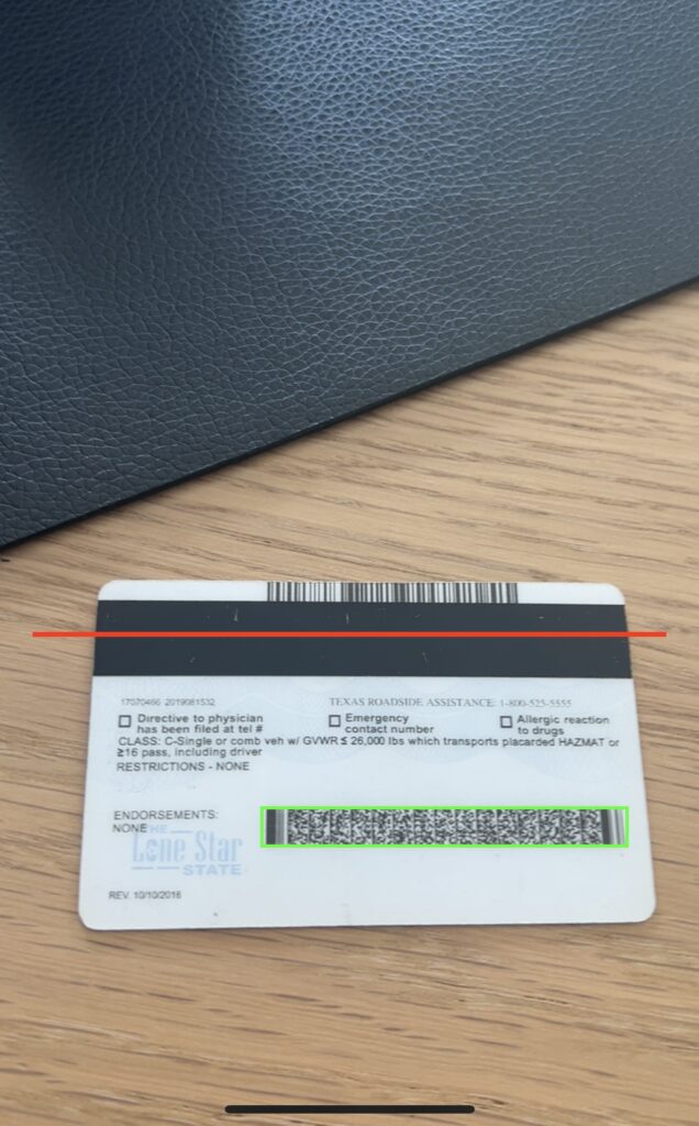 Screenshot of the GET Mobile Verify app scanning an ID