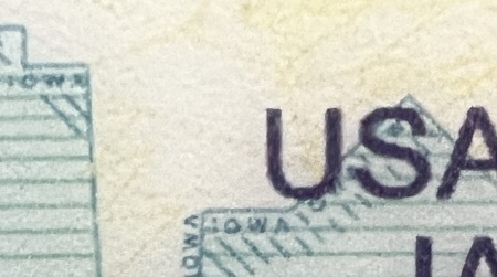Microprint example from Iowa ID