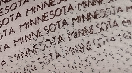 Microprint example from Minnesota ID