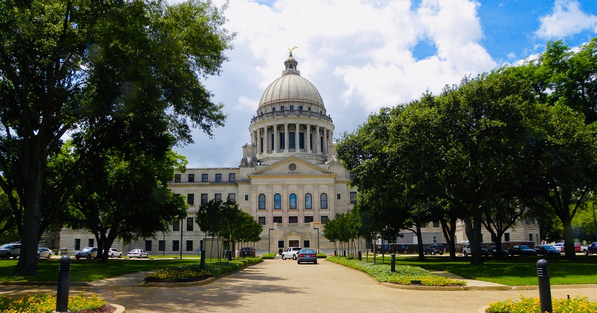 Capitol building in Jackson, Mississippi