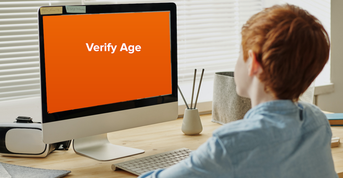 orange verify age screen on computer