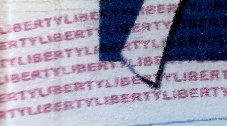 Microprint example from Pennsylvania ID