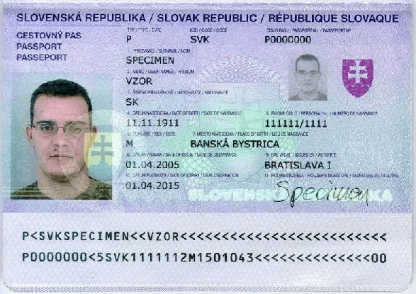 Sample global passport