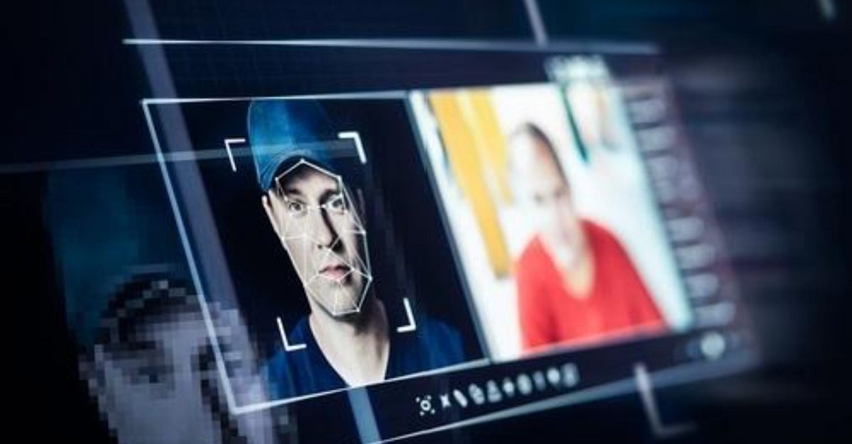 Face being analyzed on a digital identity