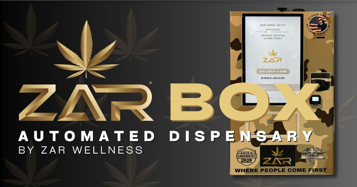 ZAR BOX automated cannabis dispensary machine