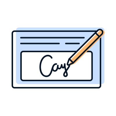 Signature add icon