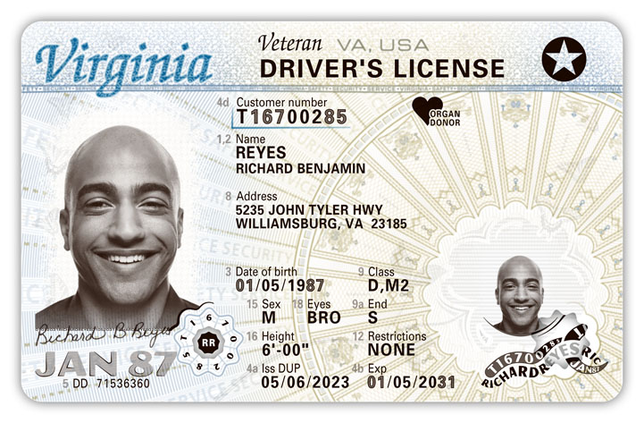 Virginia new ID format