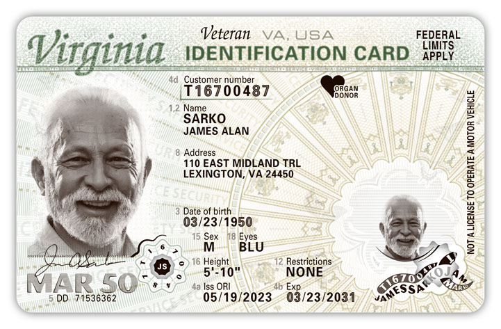 Virginia new ID format