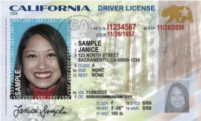 2025 California drivers license template update