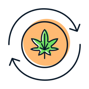 Cannabis anti-looping icon