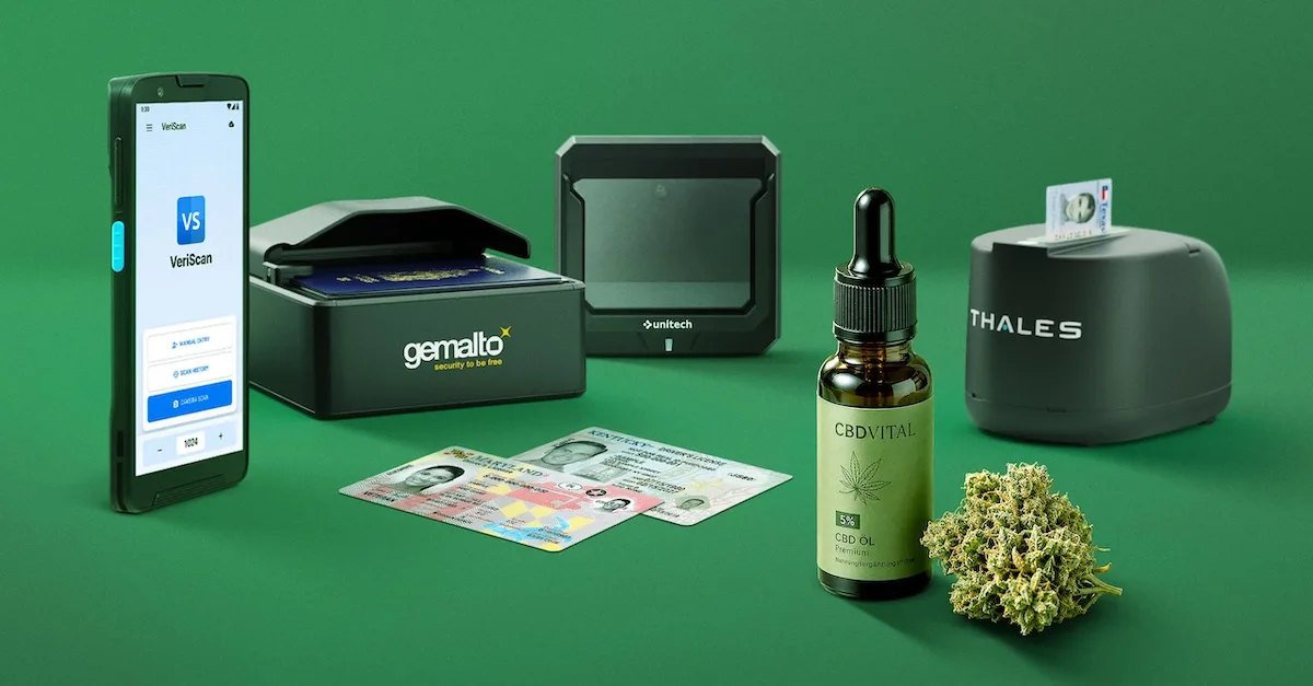 ID scanners commonly used by cannabis dispensaries