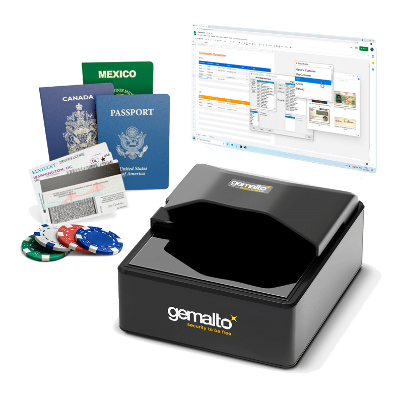 ID and passport scanner for casino