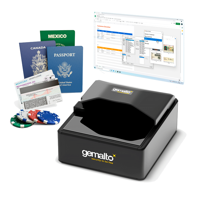 ID and passport scanner for casino