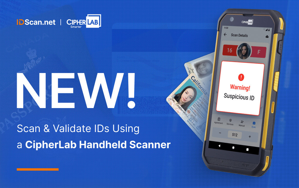 CipherLab Collaborates with IDscan.net to Enhance RS36 Mobile Computer with VeriScan ID Scanning Solutions
