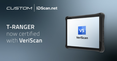 Announcing VeriScan compatibility with the Custom T Ranger tablet