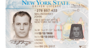 Expired New York driver's license
