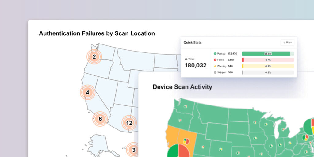 Screenshots of geographic ID fraud reports