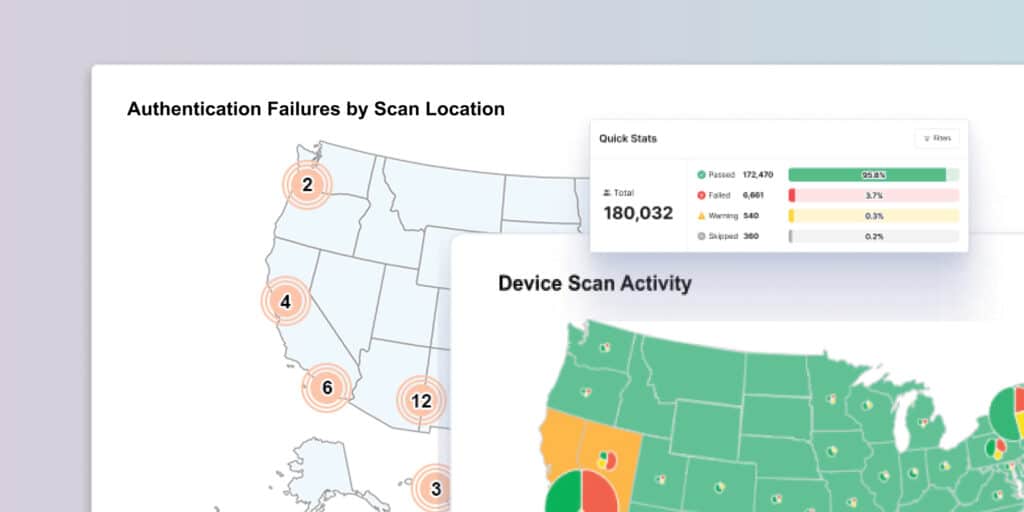 Screenshots of geographic ID fraud reports