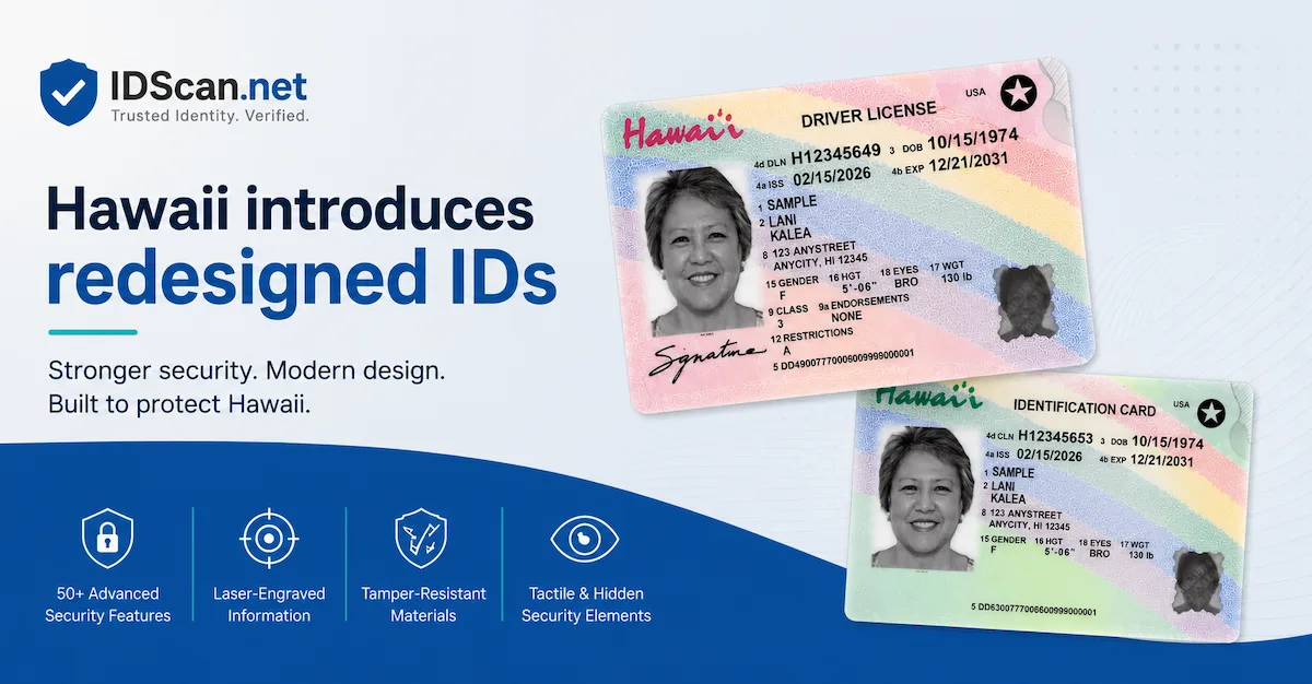Hawaii introduces redesigned driver’s licenses and state IDs