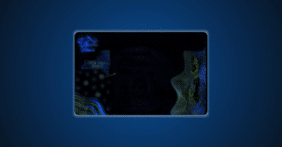 Hologram example on New York ID