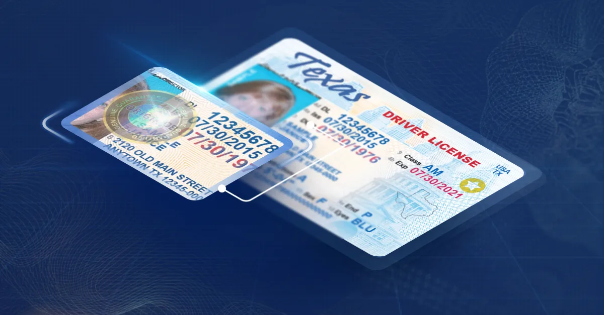 Which states have holograms as a security feature on their ID?