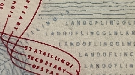 Microprint example from Illinois ID