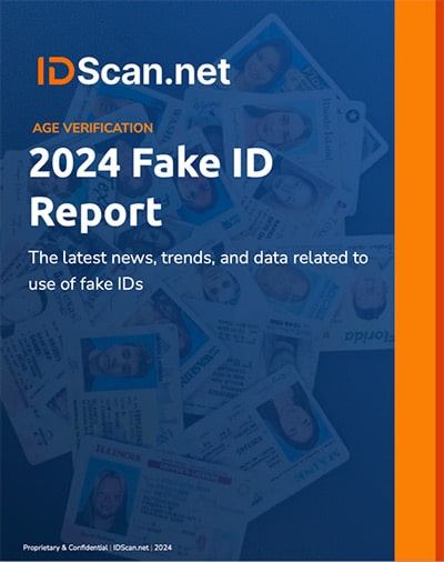 Cover of IDScan's 2024 Fake ID Report