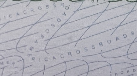 Microprint example from Indiana ID