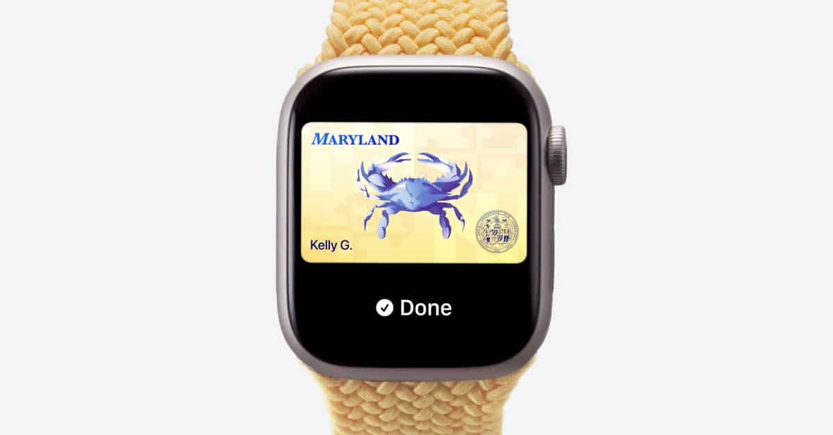 Maryland Apple Wallet ID