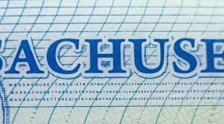Microprint example from Massachusetts ID
