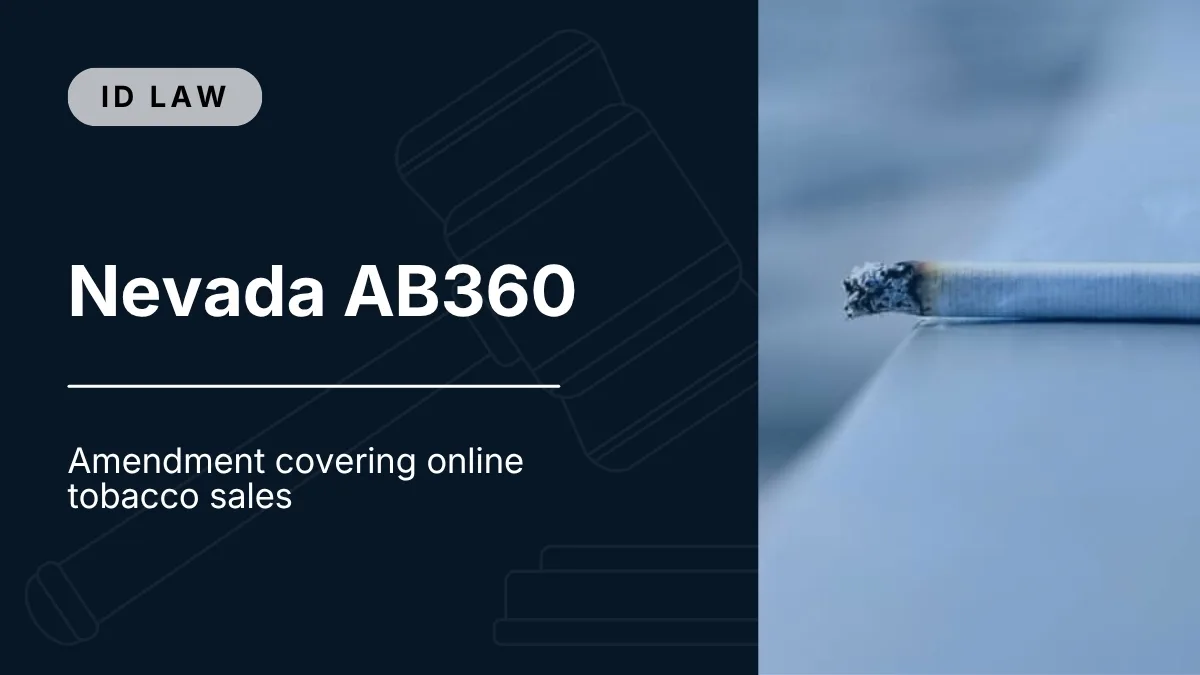 Nevada AB360 amendment covering online tobacco sales