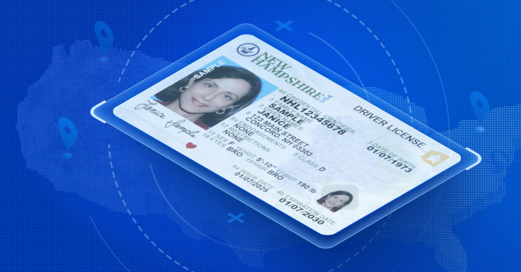 New Hampshire updated drivers license design