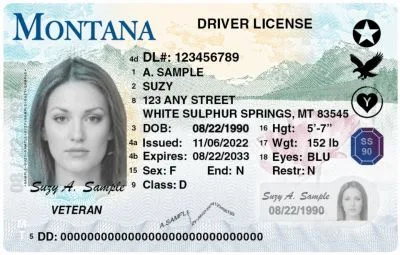 New Montana driver's license format