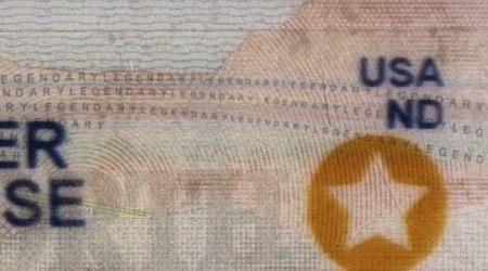 Microprint example from North Dakota ID