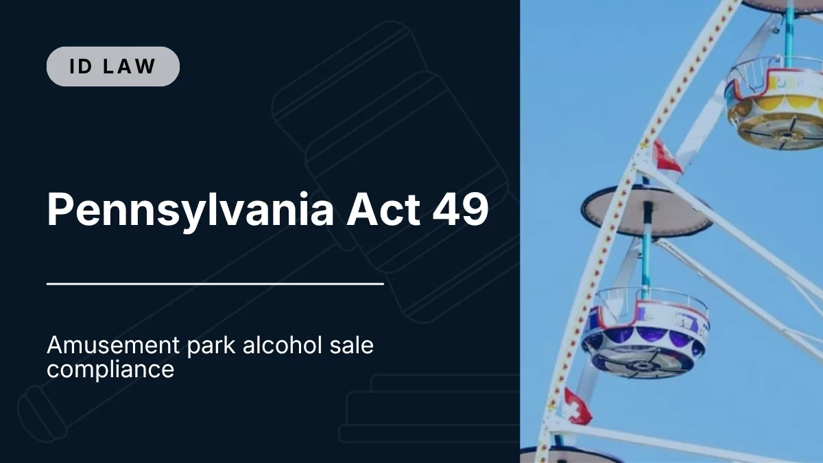 Pennsylvania Act 49 and ID scanning compliance