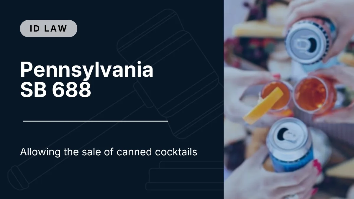 Pennsylvania SB 688 | Allowing the sale of canned cocktails