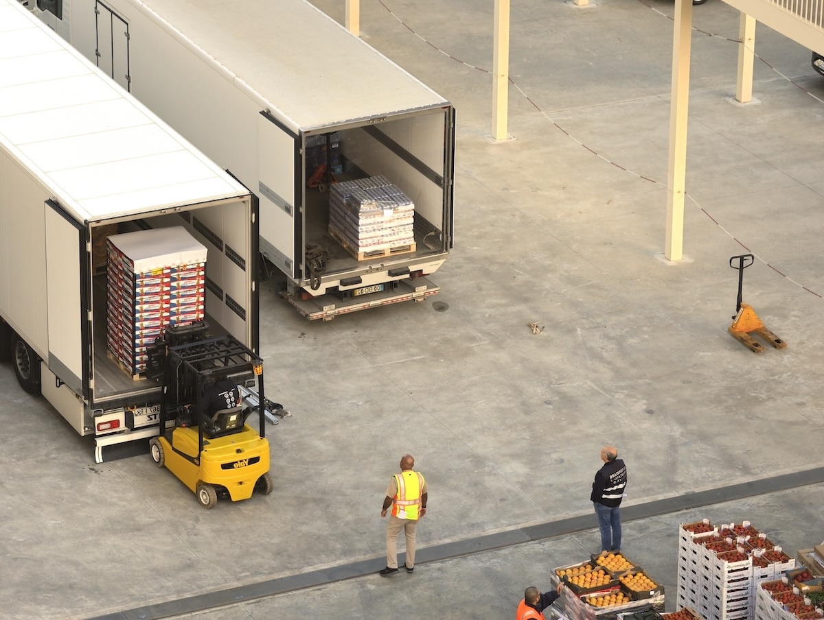 Produce warehouse loading dock