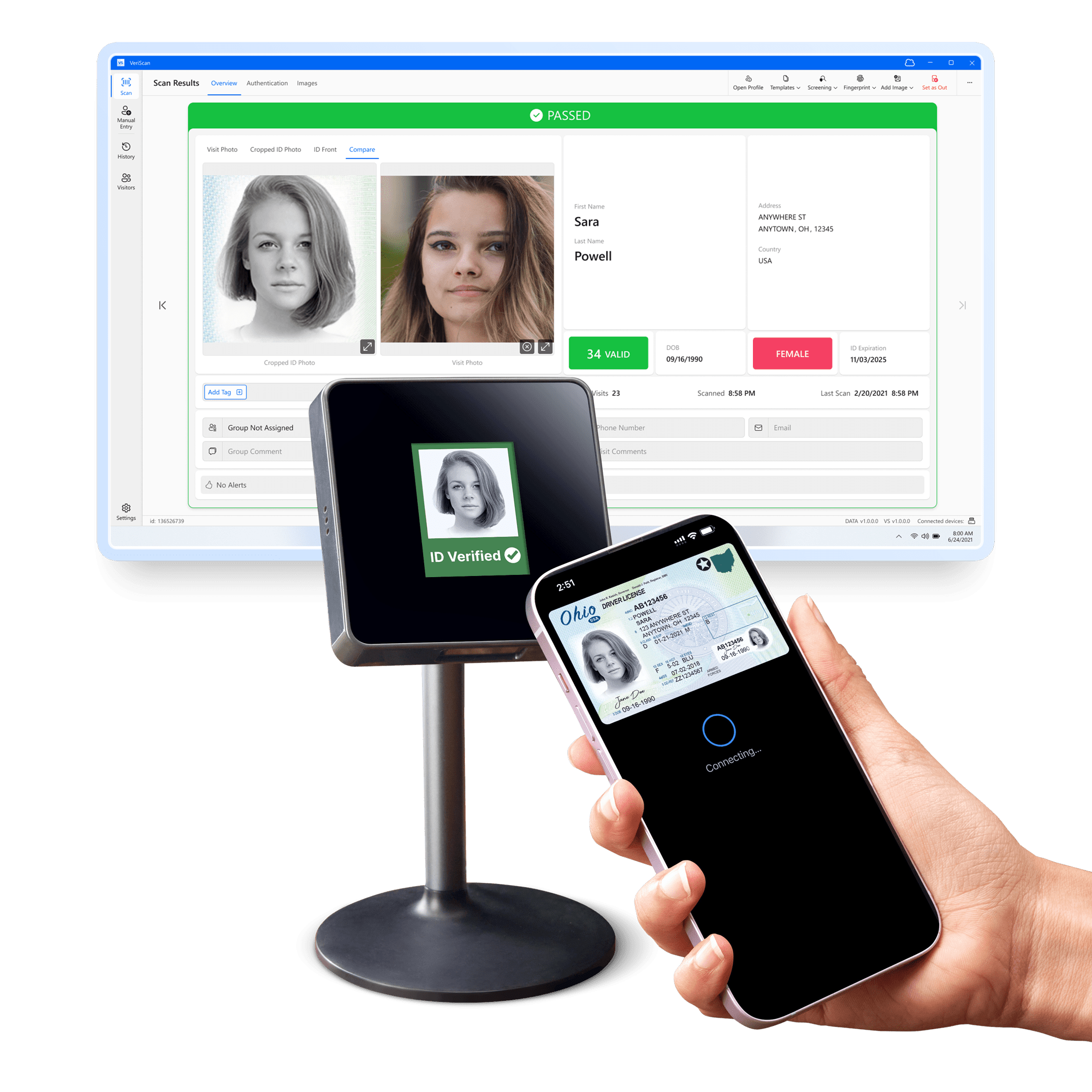 Accept Mobile IDs with VeriScan and Tap2ID Reader