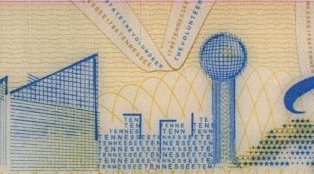 Microprint example from Tennessee ID