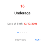 Underage ID popup inside VeriScan