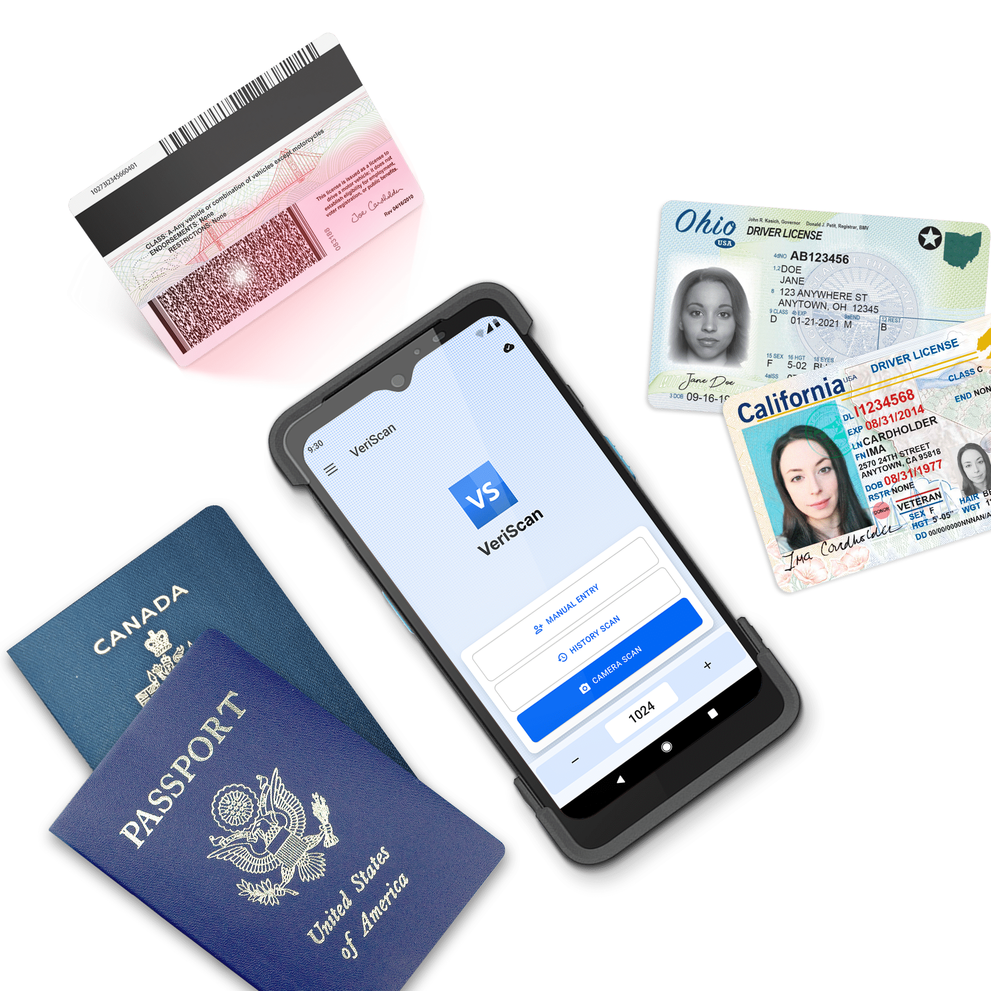 Unitech PA768 ID and Passport Scanner - Mobile ID & Passport Scanner