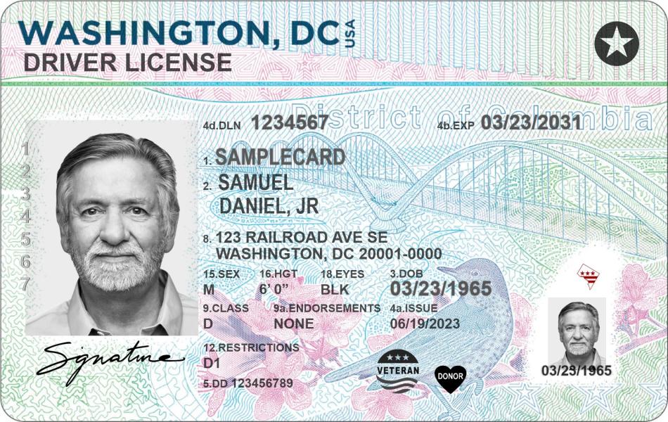 Washington D C ID Scanning Laws Regulations IDScan Net   Washington Dc Sample Id 