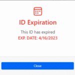 do expired IDs scan? Expired ID pop-up inside VeriScan